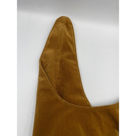 Merit Beauty Signature Cosmetic Makeup Bag Brown Corduroy Tie-Top Pouch NWT - Picture 3 of 11